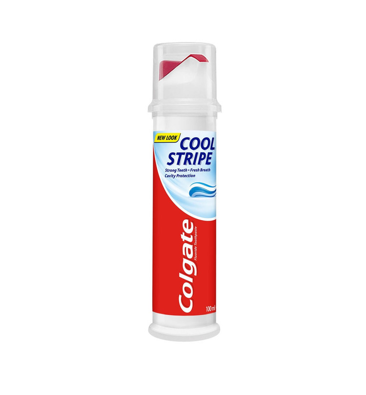 خمیردندان خنک کننده پمپی کلگیت مدل کول استریپ Cool Stripe حجم 100 میل