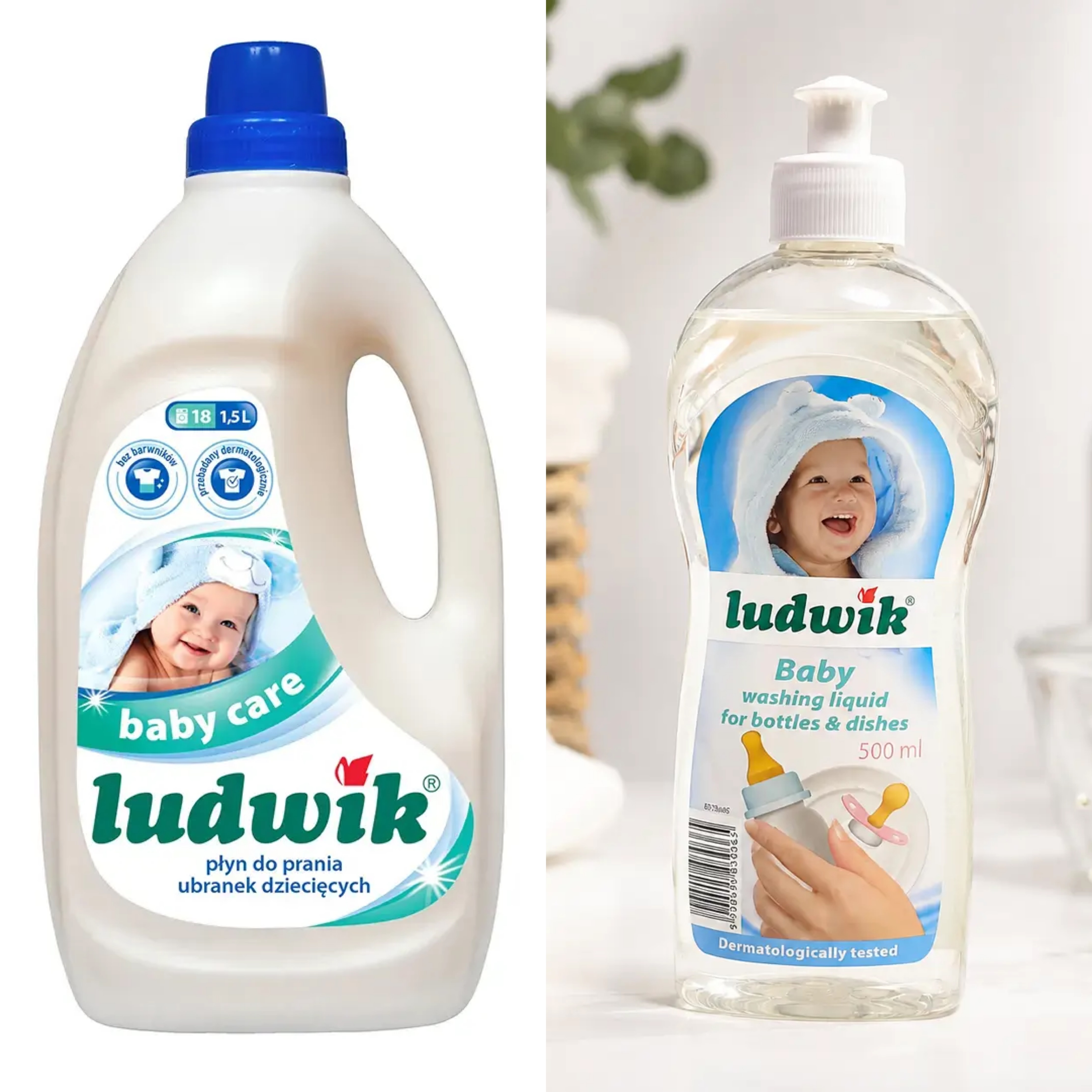 پک کودک(مایع لباسشویی + مایع شستشو شیشه شیر و ظروف) کودک